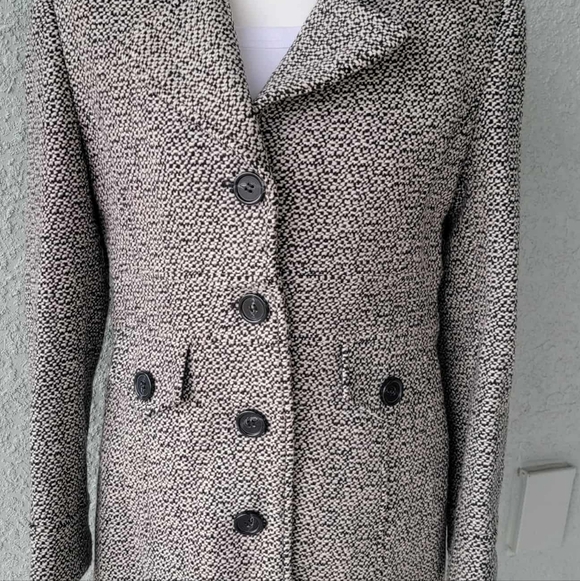 Giacca Elegant  Wool Blend Coat Classic Tailored Design - Picture 11 of 11